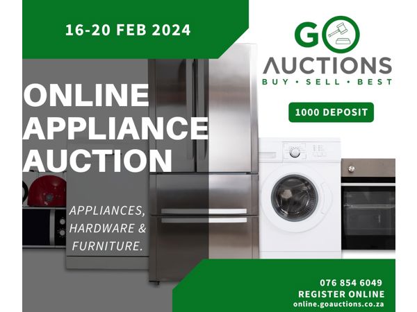 Online Appliance, Hardware & Furniture Auction 6